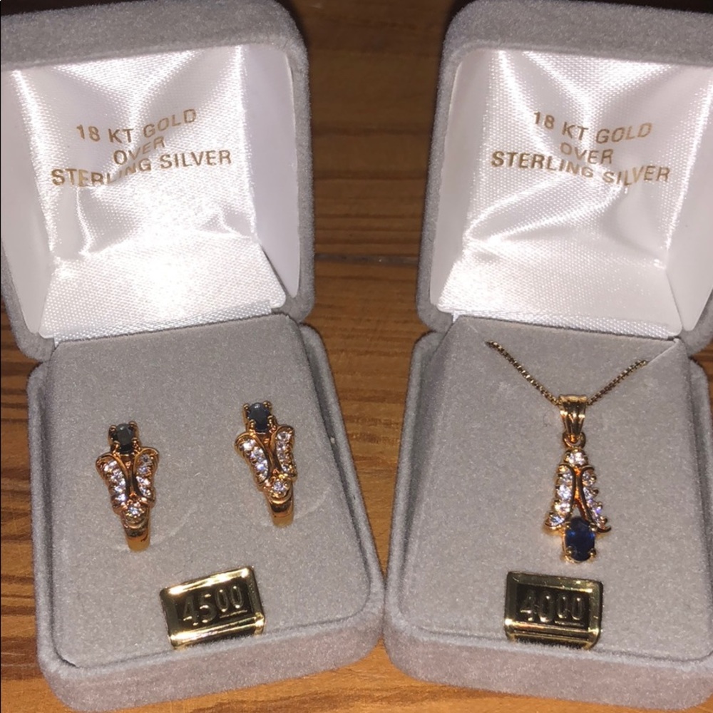 Necklace and Earrings set.